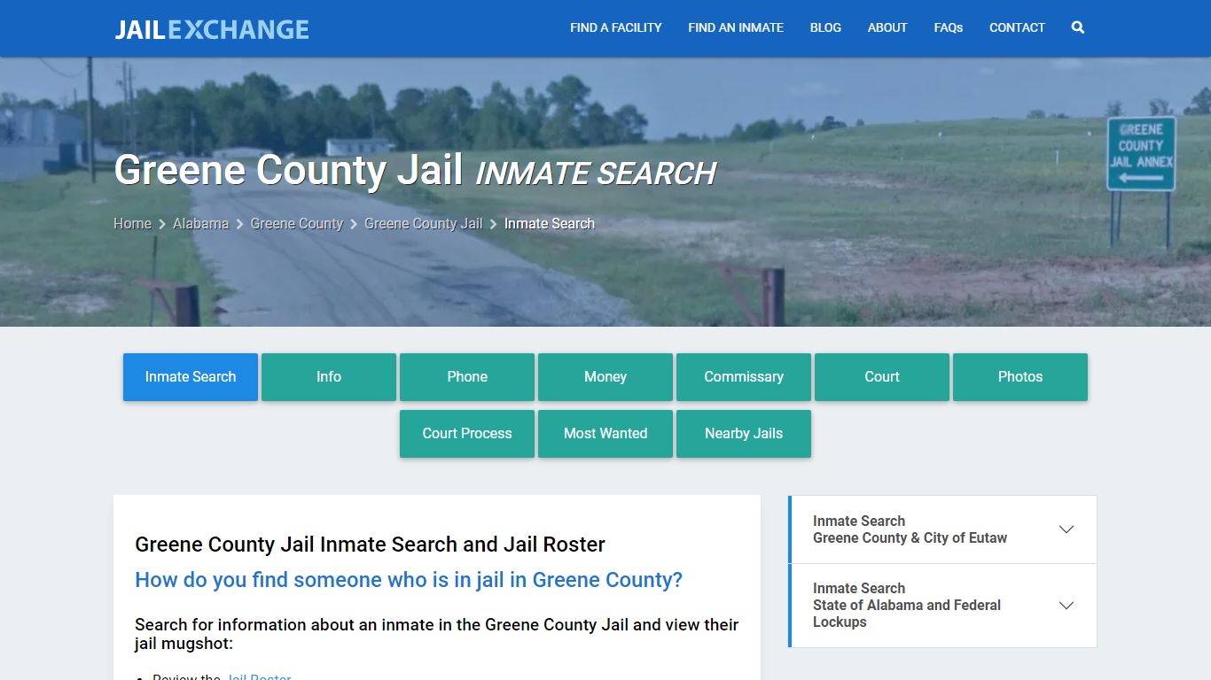Inmate Search: Roster & Mugshots - Greene County Jail, AL - Jail Exchange