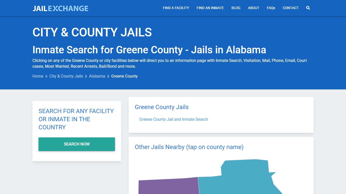 Inmate Search for Greene County | Jails in Alabama - Jail Exchange